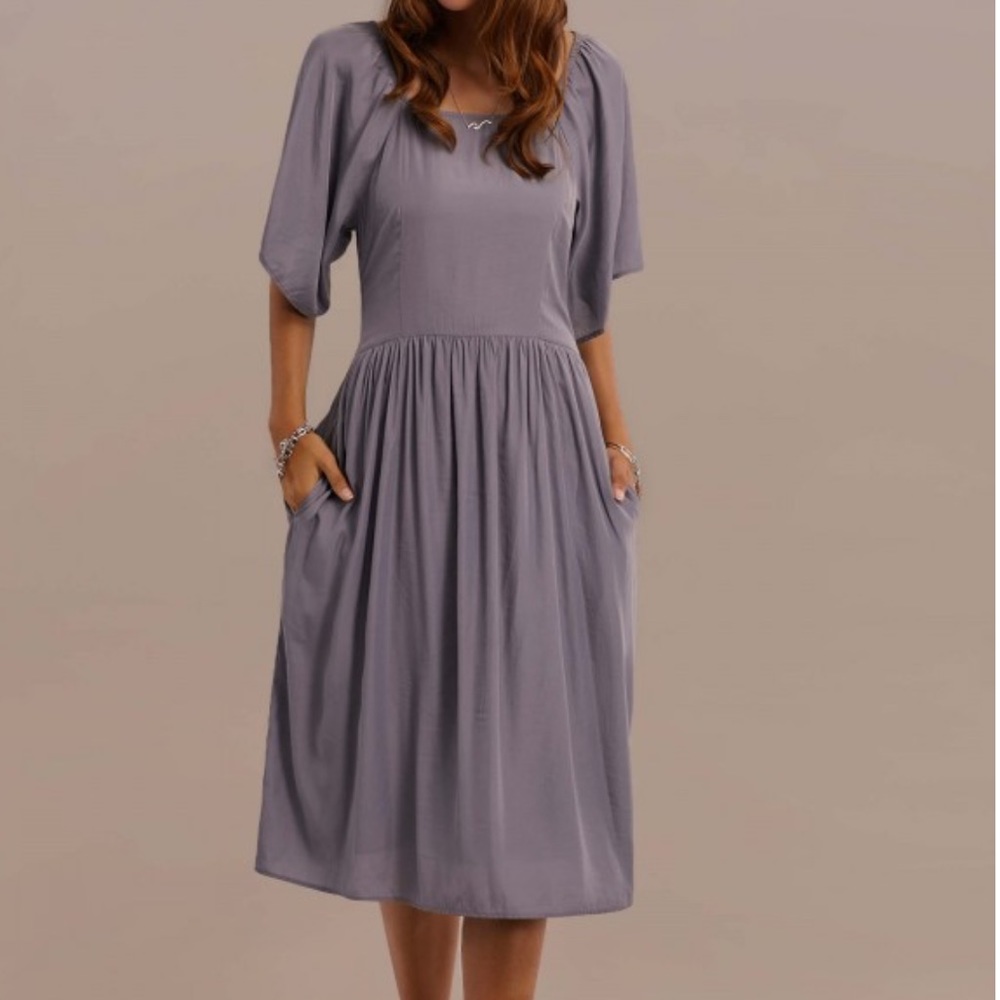 SUMMER MIDI DRESS WITH POCKETS
